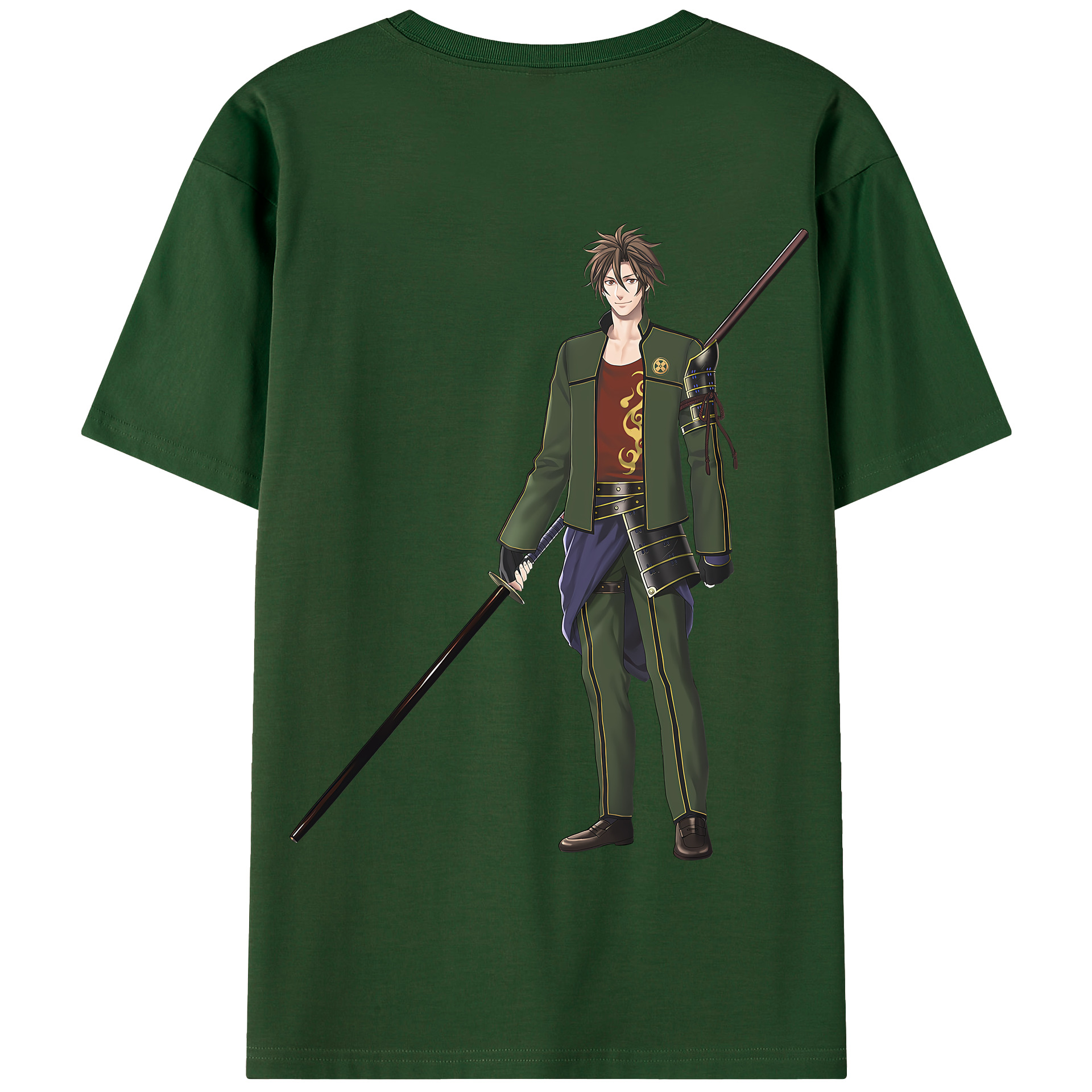 （画像用） 刀剣乱舞 Touken Ranbu 綿100％半袖Tシャツ（背面プリント）